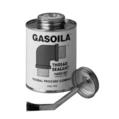 Federal Process - 1 Qt Flat Top Can Red Federal Gasoila Hard-Set - 350°F Max Working Temp - Exact Tool & Supply