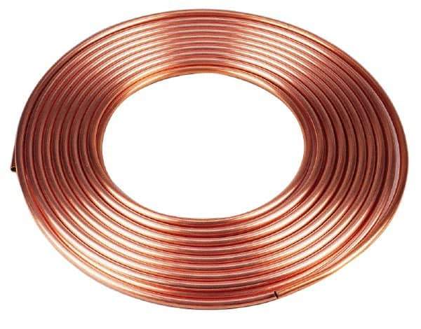 Mueller Industries - 60' Long, 3/4" OD x 5/8" ID, Copper Seamless Tube - 0.049" Wall Thickness, 0.418 Ft/Lb - Exact Tool & Supply