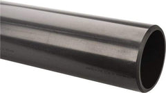 Made in USA - 6" Pipe, 60" Long PVC Unthreaded Plastic Pipe Nipple - 280 Max psi, 5.709" ID x 6-5/8" OD, Schedule 80, Gray - Exact Tool & Supply