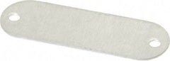 C.H. Hanson - 1-29/32 Inch Wide, Style 1, Aluminum Blank Metal Plate - 5/8 Inch High, 50 Pieces - Exact Tool & Supply
