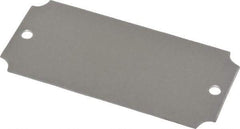 C.H. Hanson - 3-1/16 Inch Wide, Style 3, Aluminum Blank Metal Plate - 1-7/16 Inch High, 25 Pieces - Exact Tool & Supply
