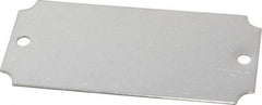 C.H. Hanson - 3-1/16 Inch Wide, Style 3, Stainless Steel Blank Metal Plate - 1-7/16 Inch High, 10 Pieces - Exact Tool & Supply