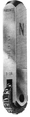 Made in USA - Manual Stamping Machines Depth (Inch): 9/16 Width (Inch): 9/16 - Exact Tool & Supply
