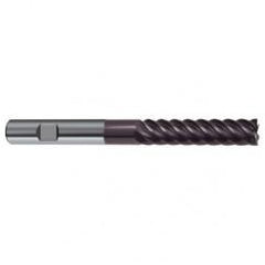 10mm Dia. - 100mm OAL - 45° Helix Firex Carbide End Mill - 6 FL - Exact Tool & Supply