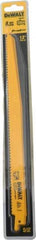 DeWALT - 12" Long, Bi-Metal Reciprocating Saw Blade - Tapered Profile, 6 TPI, Toothed Edge, Universal Shank - Exact Tool & Supply