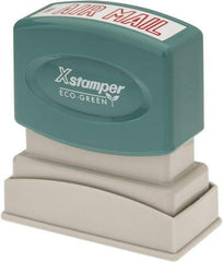 Value Collection - Air Mail, Red Pre-Inked Stamp - 1/2 Inch Wide x 1-5/8 Inch Long - Exact Tool & Supply