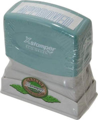 Value Collection - Approved, Blue Pre-Inked Stamp - 1/2 Inch Wide x 1-5/8 Inch Long - Exact Tool & Supply
