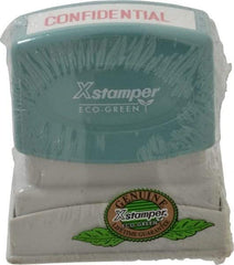 Value Collection - Confidential, Red Pre-Inked Stamp - 1/2 Inch Wide x 1-5/8 Inch Long - Exact Tool & Supply