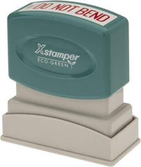 Value Collection - Do Not Bend, Red Pre-Inked Stamp - 1/2 Inch Wide x 1-5/8 Inch Long - Exact Tool & Supply