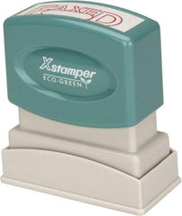 Value Collection - Faxed, Red Pre-Inked Stamp - 1/2 Inch Wide x 1-5/8 Inch Long - Exact Tool & Supply