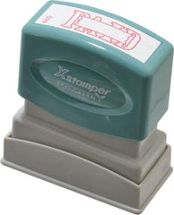 Value Collection - Paid, Red Pre-Inked Stamp - 1/2 Inch Wide x 1-5/8 Inch Long - Exact Tool & Supply