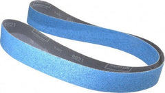 Norton - 2" Wide x 72" OAL, 36 Grit, Zirconia Alumina Abrasive Belt - Zirconia Alumina, Very Coarse, Coated, Y Weighted Cloth Backing, Dry, Series R821 - Exact Tool & Supply