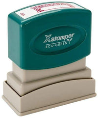 Value Collection - Received, Red Pre-Inked Stamp - 1/2 Inch Wide x 1-5/8 Inch Long - Exact Tool & Supply