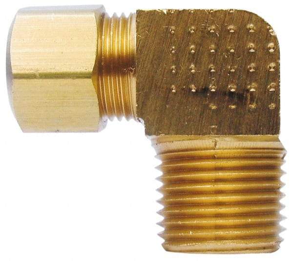 Cerro - 5/8" OD, Brass Male Elbow - Comp x MNPT Ends - Exact Tool & Supply