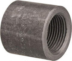 Made in USA - Size 1", Class 3,000, Forged Carbon Steel Black Pipe End Cap - 925 psi, Threaded End Connection - Exact Tool & Supply