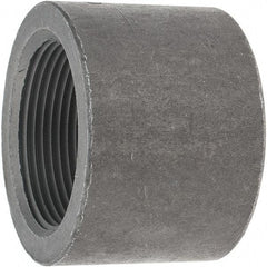 Made in USA - Size 1-1/2", Class 3,000, Forged Carbon Steel Black Pipe End Cap - 925 psi, Threaded End Connection - Exact Tool & Supply