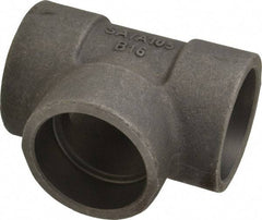 Made in USA - Size 2", Class 3,000, Forged Carbon Steel Black Pipe Tee - 925 psi, Socket Weld End Connection - Exact Tool & Supply