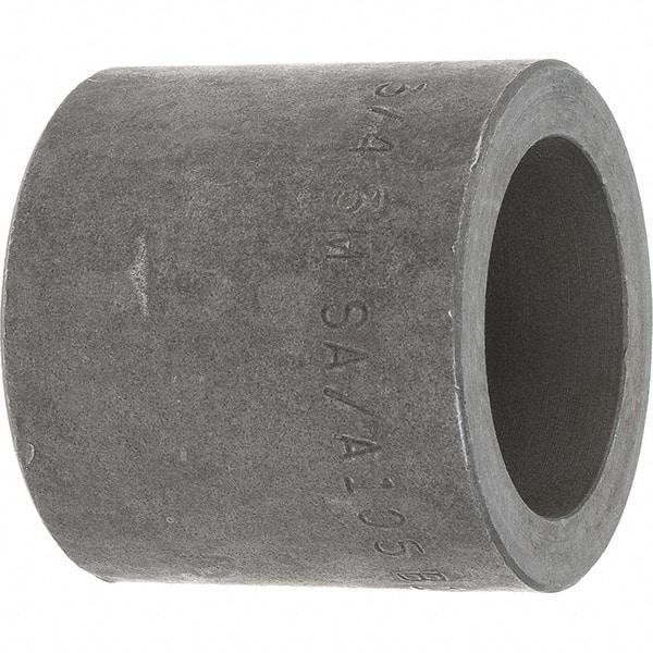 Made in USA - Size 3/4", Class 3,000, Forged Carbon Steel Black Pipe Coupling - 925 psi, Socket Weld End Connection - Exact Tool & Supply