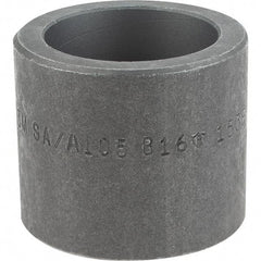 Made in USA - Size 1", Class 3,000, Forged Carbon Steel Black Pipe Coupling - 925 psi, Socket Weld End Connection - Exact Tool & Supply