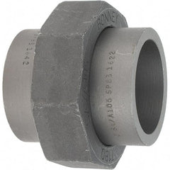 Made in USA - Size 2", Class 3,000, Forged Carbon Steel Black Pipe Union - 925 psi, Socket Weld End Connection - Exact Tool & Supply