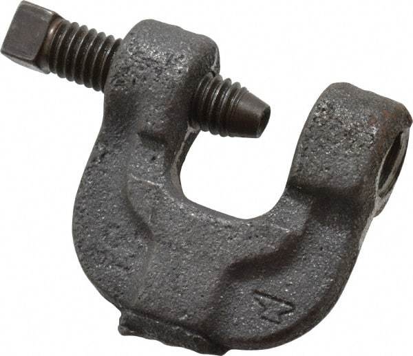 Made in USA - 3/4" Max Flange Thickness, 1/2" Rod C-Clamp - 400 Lb Capacity, Ductile Iron - Exact Tool & Supply