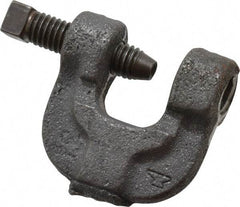 Made in USA - 3/4" Max Flange Thickness, 1/2" Rod C-Clamp - 400 Lb Capacity, Ductile Iron - Exact Tool & Supply