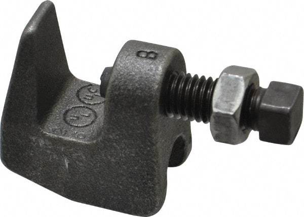Made in USA - 3/4" Max Flange Thickness, 1/2" Rod C-Clamp - 760 Lb Capacity, Ductile Iron - Exact Tool & Supply