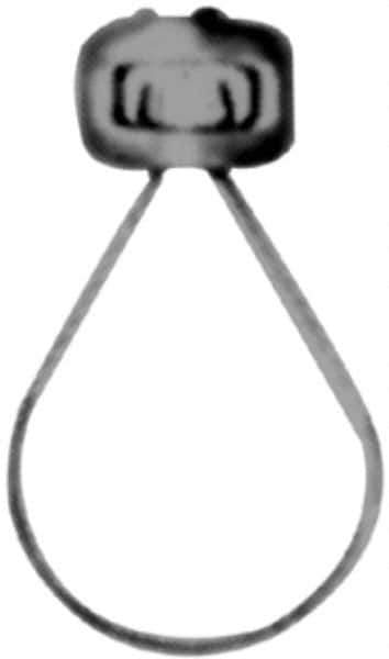 Made in USA - 2" Pipe, 3/8" Rod, Malleable Iron Adjustable Ring Hanger - Black, 400 Lb Capacity - Exact Tool & Supply