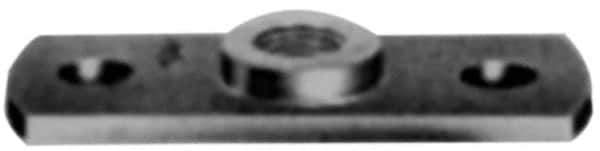 Made in USA - 1/2" Rod Ceiling Flange - Malleable Iron - Exact Tool & Supply