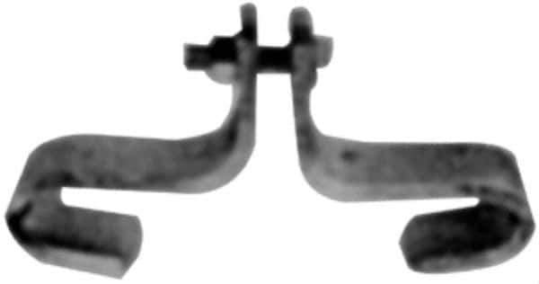 Made in USA - 3/4" Rod Center Beam Clamp - 3,000 Lb Capacity, Carbon Steel - Exact Tool & Supply
