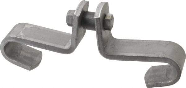 Made in USA - 3/8" Rod Center Beam Clamp - 1,000 Lb Capacity, Carbon Steel - Exact Tool & Supply