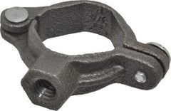 Value Collection - 3/4" Pipe, 3/8" Rod, Extension Split Pipe Clamp - 180 Lb Capacity, Malleable Iron - Exact Tool & Supply