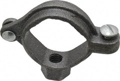 Value Collection - 1" Pipe, 3/8" Rod, Extension Split Pipe Clamp - 180 Lb Capacity, Malleable Iron - Exact Tool & Supply