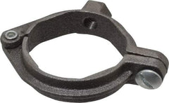 Value Collection - 1-1/2" Pipe, 3/8" Rod, Extension Split Pipe Clamp - 180 Lb Capacity, Malleable Iron - Exact Tool & Supply