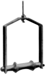 Made in USA - 4" Pipe, 5/8" Rod, Cast Iron & Carbon Steel Adjustable Yoke Pipe Roll - Black, 475 Lb Capacity - Exact Tool & Supply