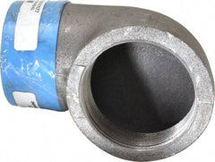 Made in USA - Size 3", Class 150, Malleable Iron Black Pipe 90° Street Elbow - 150 psi, Threaded End Connection - Exact Tool & Supply