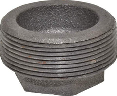 Made in USA - Size 2 x 3/4", Class 150, Malleable Iron Black Pipe Hex Bushing - 150 psi, Threaded End Connection - Exact Tool & Supply