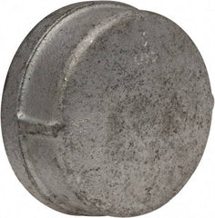 Made in USA - Class 150, 3" Galvanized Pipe End Cap - Threaded, Malleable Iron - Exact Tool & Supply
