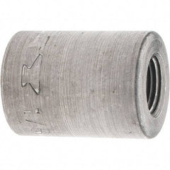 Made in USA - Size 1/8", Class 150, Malleable Iron Black Pipe Coupling (Right Hand) - 150 psi, Threaded End Connection - Exact Tool & Supply