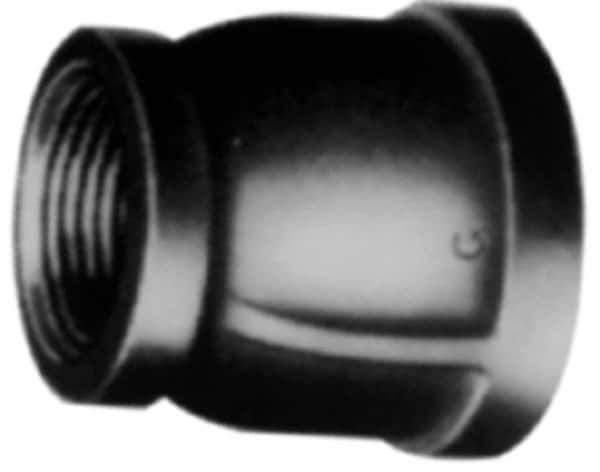 B&K Mueller - Class 150, 1-1/2 x 3/4" Galvanized Pipe Reducing Coupling - Threaded, Malleable Iron - Exact Tool & Supply