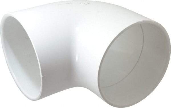 Value Collection - 6" PVC Plastic Pipe 90° Elbow - Schedule 40, Slip x Slip End Connections - Exact Tool & Supply