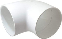 Value Collection - 6" PVC Plastic Pipe 90° Elbow - Schedule 40, Slip x Slip End Connections - Exact Tool & Supply