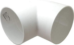 Value Collection - 8" PVC Plastic Pipe 90° Elbow - Schedule 40, Slip x Slip End Connections - Exact Tool & Supply