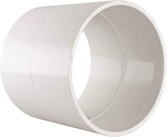Value Collection - 8" PVC Plastic Pipe Coupling - Schedule 40, Slip x Slip End Connections - Exact Tool & Supply