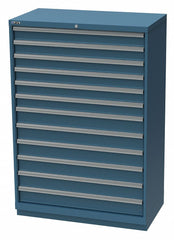 Stationary Full Height Modular Drawer Cabinet, 12 Drawers, 40-1/4"W x 22-1/2"D x 59-1/2"H