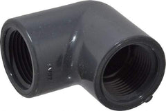 Value Collection - 3/4" PVC Plastic Pipe 90° Elbow - Schedule 80, FIPT x FIPT End Connections - Exact Tool & Supply