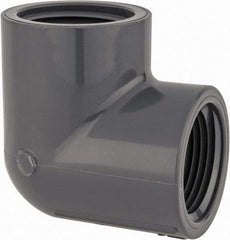 Value Collection - 1" PVC Plastic Pipe 90° Elbow - Schedule 80, FIPT x FIPT End Connections - Exact Tool & Supply