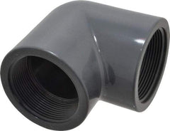 Value Collection - 2" PVC Plastic Pipe 90° Elbow - Schedule 80, FIPT x FIPT End Connections - Exact Tool & Supply