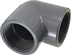 Value Collection - 3" PVC Plastic Pipe 90° Elbow - Schedule 80, FIPT x FIPT End Connections - Exact Tool & Supply