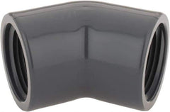 Value Collection - 3/4" PVC Plastic Pipe 45° Elbow - Schedule 80, FIPT x FIPT End Connections - Exact Tool & Supply